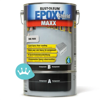 Rust Oleum Epoxyshield Maxx Lichtgrijs Ral 7035 5 liter packshot