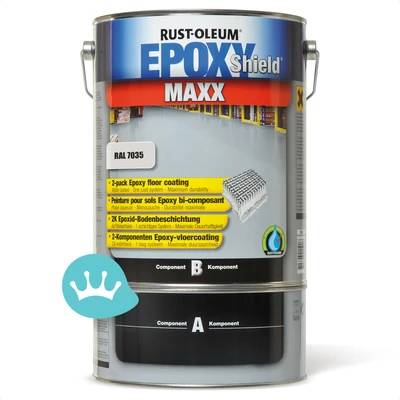 Rust Oleum Epoxyshield Maxx Lichtgrijs Ral 7035 5 liter packshot