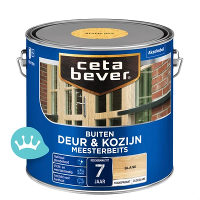 CetaBever Transparante Meesterbeits Deur En Kozijn Zijdeglans 003 Blank 2,5 liter packshot