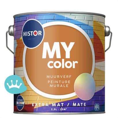 Histor My Color Muurverf Extra Mat Mengkleur 2,5 liter packshot