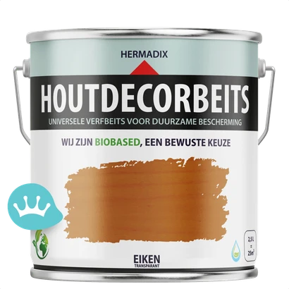 Hermadix Houtdecorbeits Transparant Eiken 2,5 liter packshot