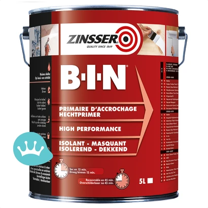 Zinsser B I N Wit 5 liter packshot