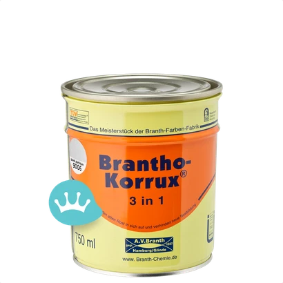 Brantho Korrux 3 in 1 Ral 9006 Blank Aluminium 750 Ml