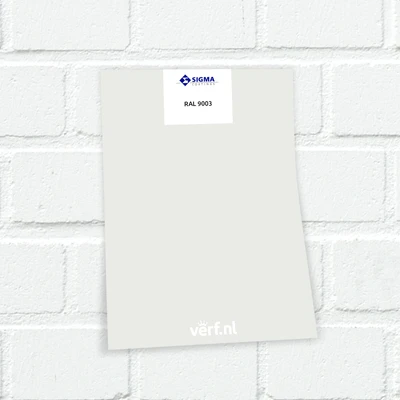 Sigma Colour Sticker Ral 9003