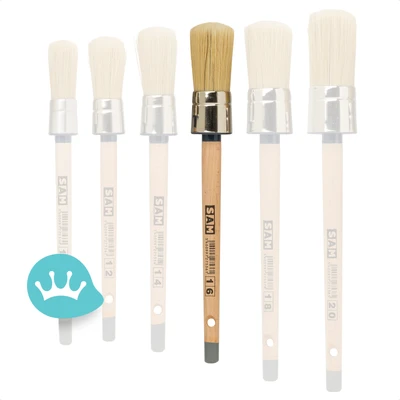 Sam Pro Ronde Muurverf Kwast S211 16 (28 Mm Breed)