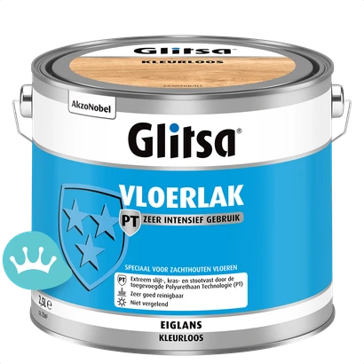 Glitsa Vloerlak PT Eiglans Kleurloos 2,5 liter packshot