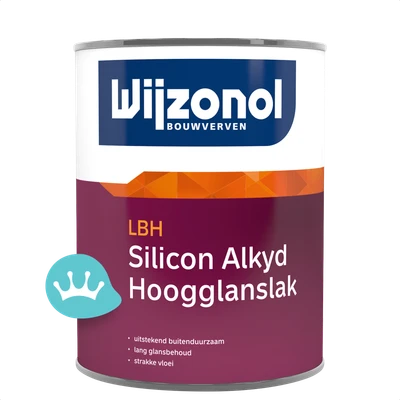 Wijzonol Lbh Silicon Alkyd Hoogglanslak Mengkleur 1 liter packshot