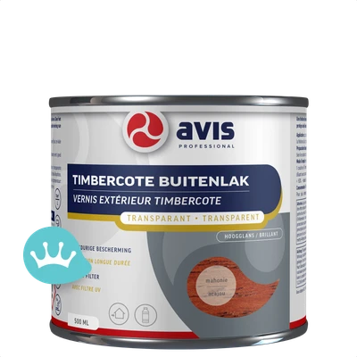 Avis Timbercote Buitenlak Transparant Mahonie Hoogglans 500 mililiter packshot