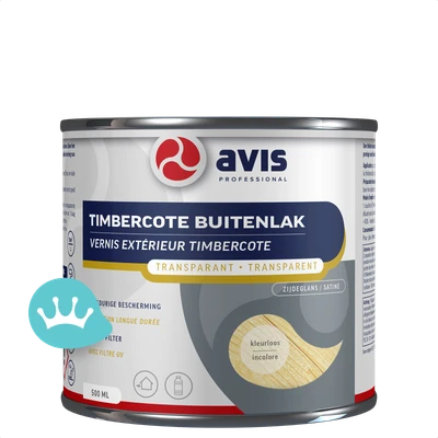 Avis Timbercote Buitenlak Transparant Kleurloos Zijdeglans 500 mililiter Nieuw packshot