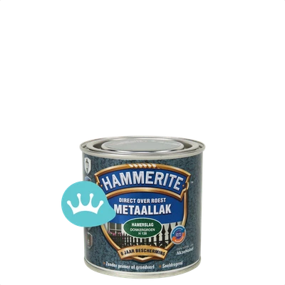 Hammerite Metaallak Hamerslag Donkergroen H138 250 mililiter packshot