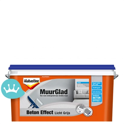 Alabastine Muur Glad Beton Effect Lichtgrijs 5 liter packshot