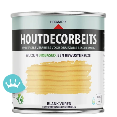 Hermadix Houtdecorbeits Transparant Blank Vuren 750 mililiter packshot