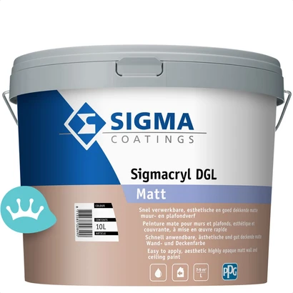 Sigma Sigmacryl Dgl Matt Mengkleur 10 liter packshot