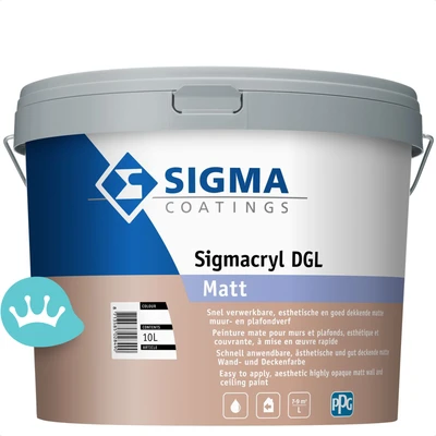 Sigma Sigmacryl Dgl Matt Mengkleur 10 liter packshot