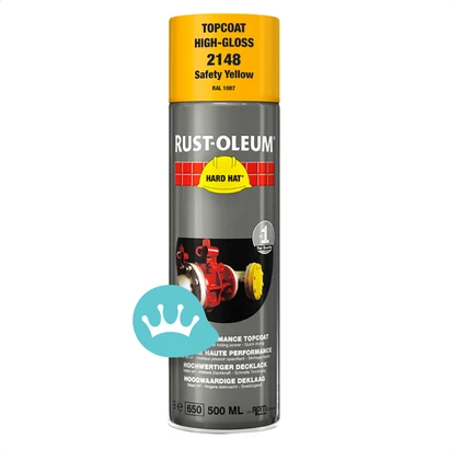 Rust Oleum Hard Hat Deklaag Veiligheidsgeel 2148 Ral 1007 500 mililiter packshot