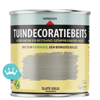 Hermadix Tuindecoratiebeits Slate Grijs 750 mililiter packshot