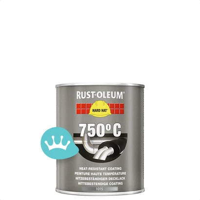 Rust Oleum Hard Hat Deklagen Hittebestendig Aluminium 750 mililiter packshot