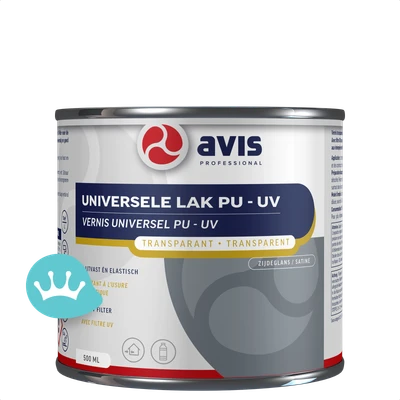 Avis Universele Lak Pu Uv Transparant Zijdeglans 500 mililiter Nieuw packshot