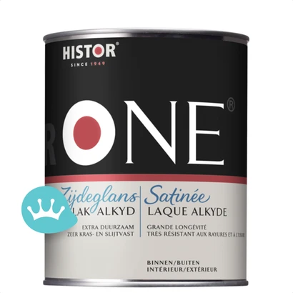 One by Histor Lak Zijdeglans Alkyd Mengkleur 1 L packshot