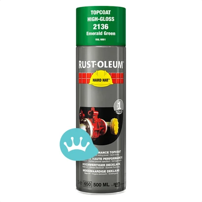 Rust Oleum Hard Hat Deklaag Smaragdgroen 2136 Ral 6001 500 mililiter packshot