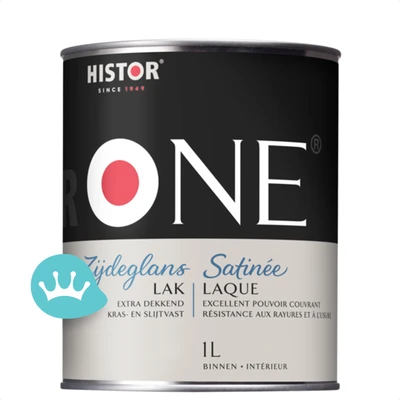 One by Histor Lak Zijdeglans Acryl Mengkleur 1 liter packshot
