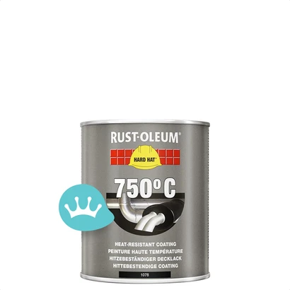 Rust Oleum Hard Hat Deklagen Hittebestendig Zwart 750 mililiter packshot