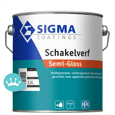 Sigma Schakelverf Semi Gloss Mengkleur 2,5 liter packshot