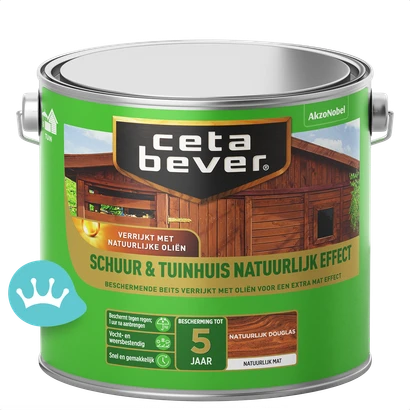 CetaBever Schuur Tuinhuis Natuurlijk Effect Douglas 2,5 liter packshot