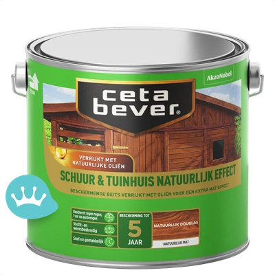 CetaBever Schuur Tuinhuis Natuurlijk Effect Douglas 2,5 liter packshot