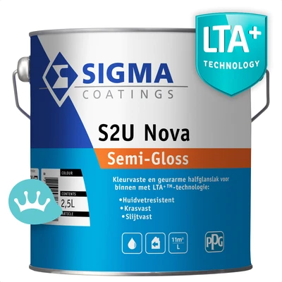 Sigma S2U Nova Semi Gloss Mengkleur 2,5 liter packshot