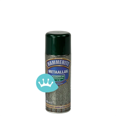 Hammerite Metaallak Hamerslag Spuitbus Donkergroen H138 400 mililiter packshot