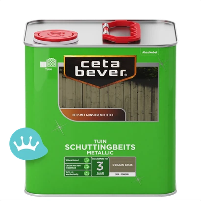 CetaBever Schuttingbeits Oceaan Grijs 2,5 liter packshot