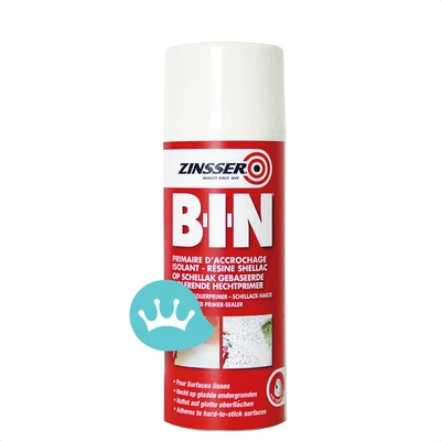 Zinsser B I N Spray Wit 400 mililiter packshot