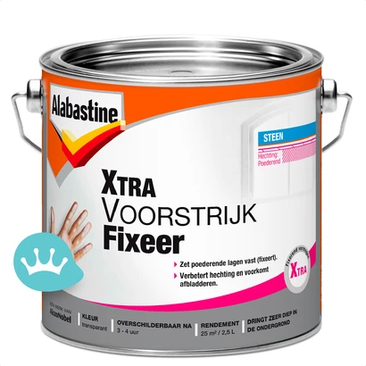 Alabastine Xtra Voorstrijk Fixeer Transparant 2,5 liter packshot