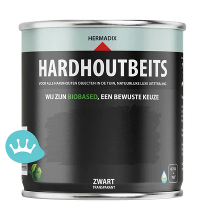 Hermadix Hardhoutbeits Zwart 750 mililiter packshot