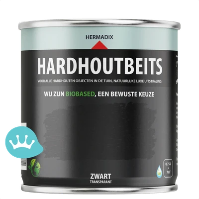 Hermadix Hardhoutbeits Zwart 750 mililiter packshot