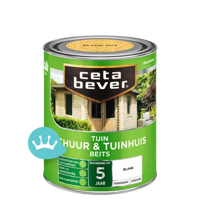 CetaBever Transparant Schuur En Tuinhuis Beits 003 Blank 750 mililiter packshot