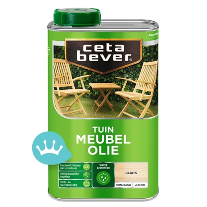 CetaBever Tuinmeubel Olie Waterproof Blank 1 liter packshot