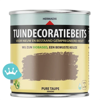 Hermadix Tuindecoratiebeits Pure Taupe 750 mililiter packshot