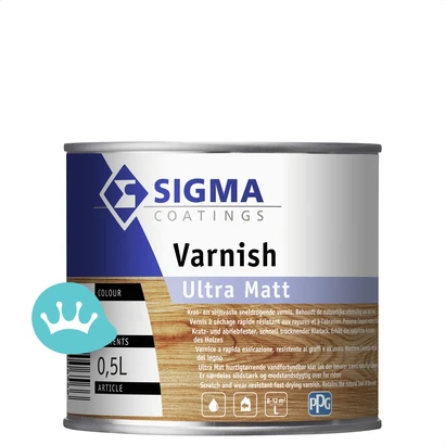 Sigma Varnish Ultra Matt Mengkleur 500 mililiter packshot