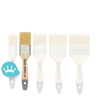 Sam Pro Platte Muurverf Kwast S109 1,5 Inch (38 Mm Breed)