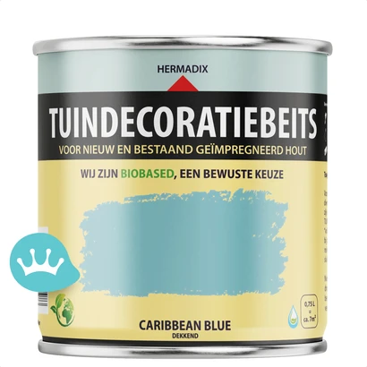 Hermadix Tuindecoratiebeits Caribbean Blue 750 mililiter packshot