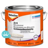 Alabastine 2 in 1 Muurverf Badkamer En Keuken Schimmelbestendig Wit 2,5 liter packshot