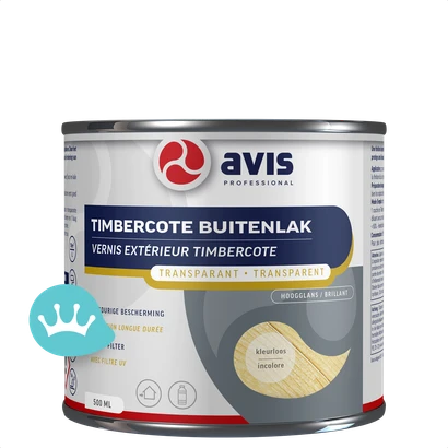 Avis Timbercote Buitenlak Transparant Kleurloos Hoogglans 500 mililiter Nieuw packshot