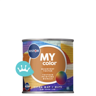 Histor My Color Muurverf Extra Mat Tester Mengkleur 250 mililiter packshot
