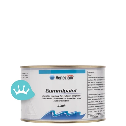 Veneziani Gummipaint 708 Black 500 mililiter packshot
