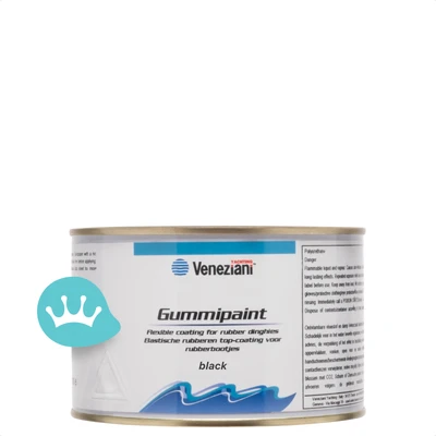 Veneziani Gummipaint 708 Black 500 mililiter packshot