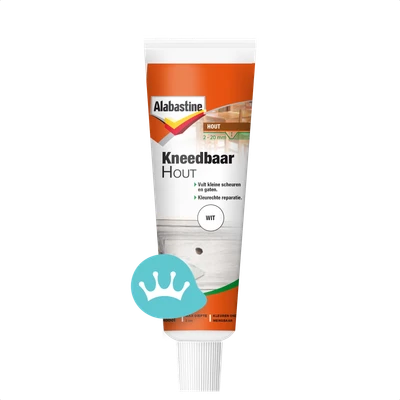 Alabastine Kneedbaar Hout Wit 50 mililiter packshot