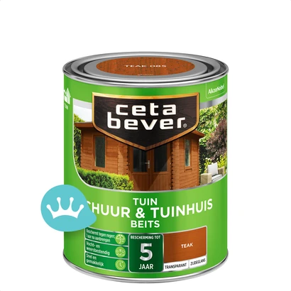 CetaBever Transparant Schuur En Tuinhuis Beits 085 Teak 750 mililiter packshot