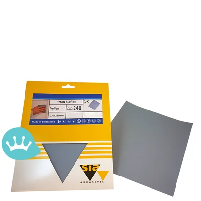 Sia Siaflex Handschuurpapier 1948 28 centimeter X 23 centimeter P240 5 Vellen packshot